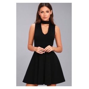 Loving You is Easy Black Skater Dress